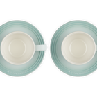 Stoneware Set of 2 Cups and SaucersSage image number 4